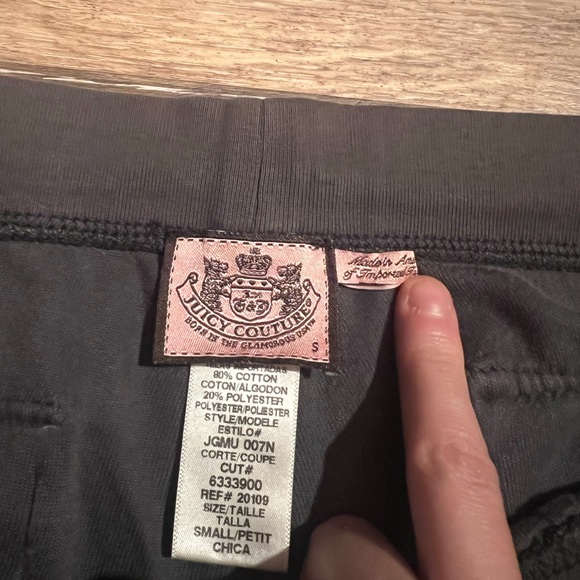 vintage juicy couture track suit pants with button pockets - Picture 3 of 8